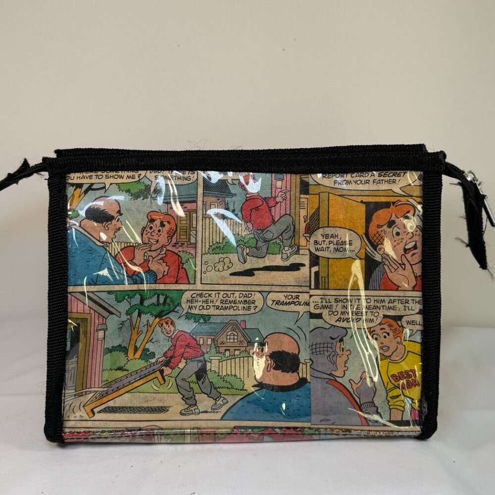 Vintage ARCHIE Comic Book Cartoon Zippered Makeup Bag Vinyl Pouch Case - Picture 5 of 11